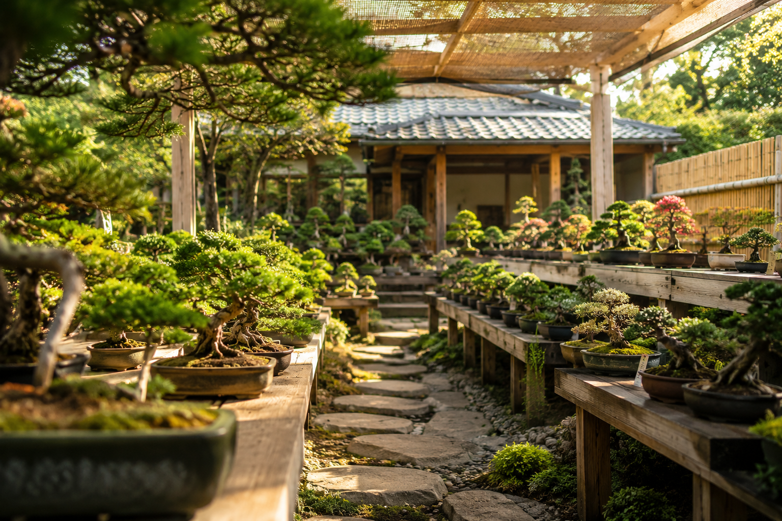 vivero de mini bonsais japones